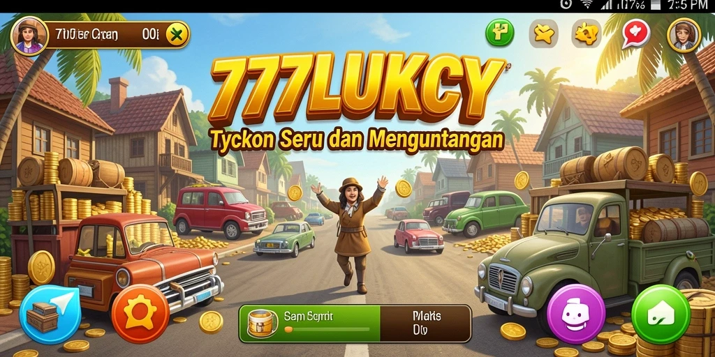 Tampilan gameplay Tycoon yang menarik dalam 777LUKCY.