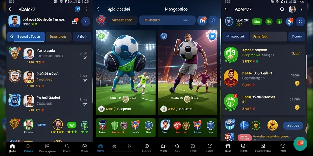 Tampilan gameplay Sportsbook yang menarik di ADAM77.