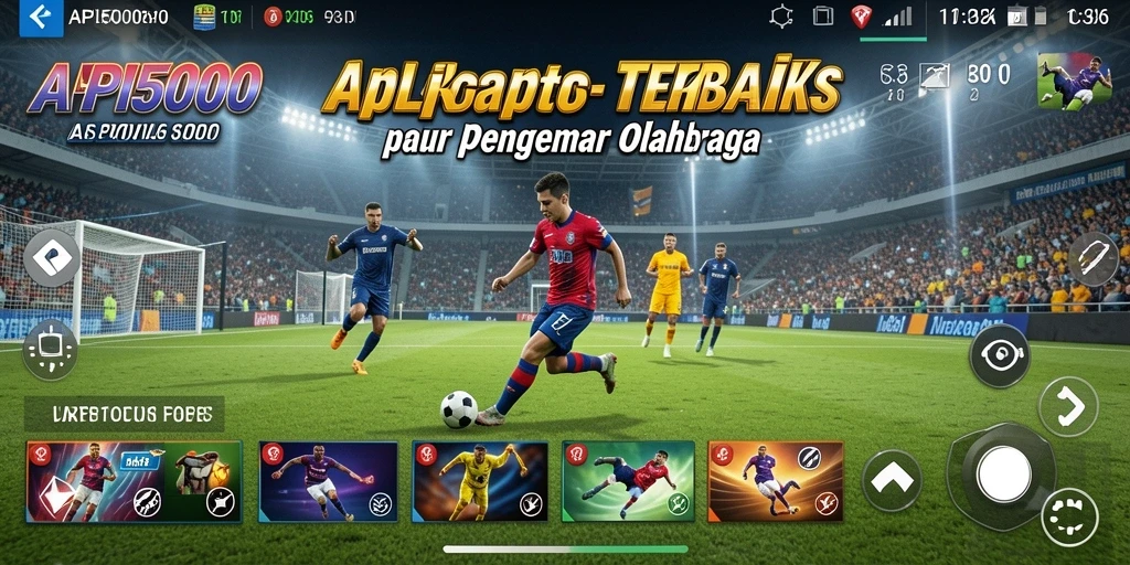 Tampilan gameplay seru API5000 dalam aplikasi Sports.