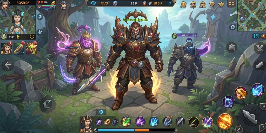 Menampilkan aksi seru dalam petualangan MMORPG di BOS898.