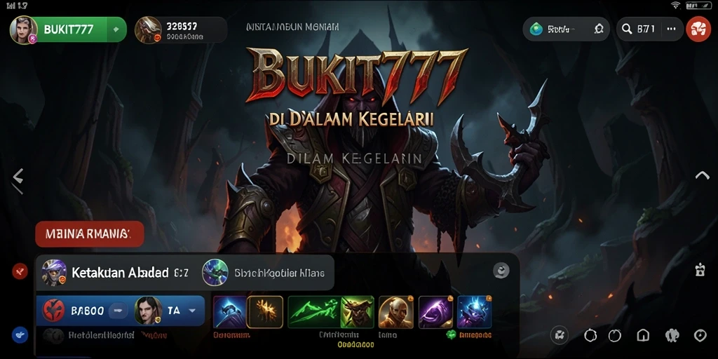 Tampilan gameplay menakutkan dari BUKIT777 dalam suasana mencekam.