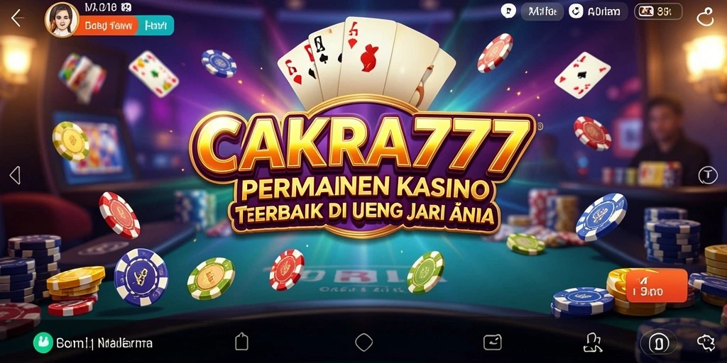 Tangkapan layar CAKRA777 menampilkan gameplay kasino yang mendebarkan.