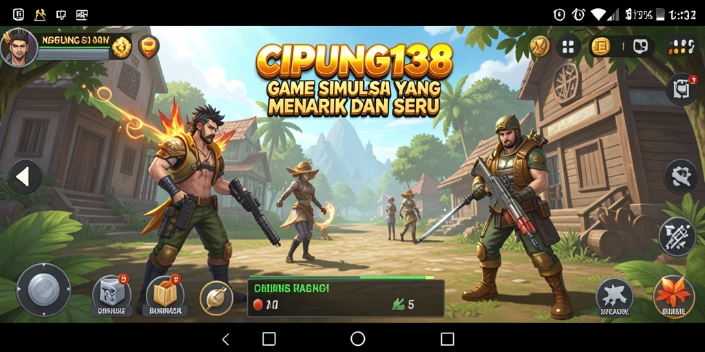 Screenshot utama CIPUNG138 menampilkan gameplay simulasi yang mendebarkan.
