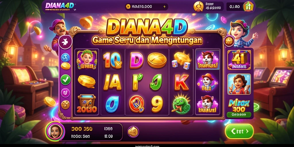 Tampilan gameplay seru dan mendebarkan di DIANA4D.