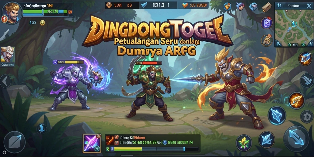 Tampilan menarik dari gameplay <strong>DINGDONGTOGEL</strong> dalam mode ARPG.