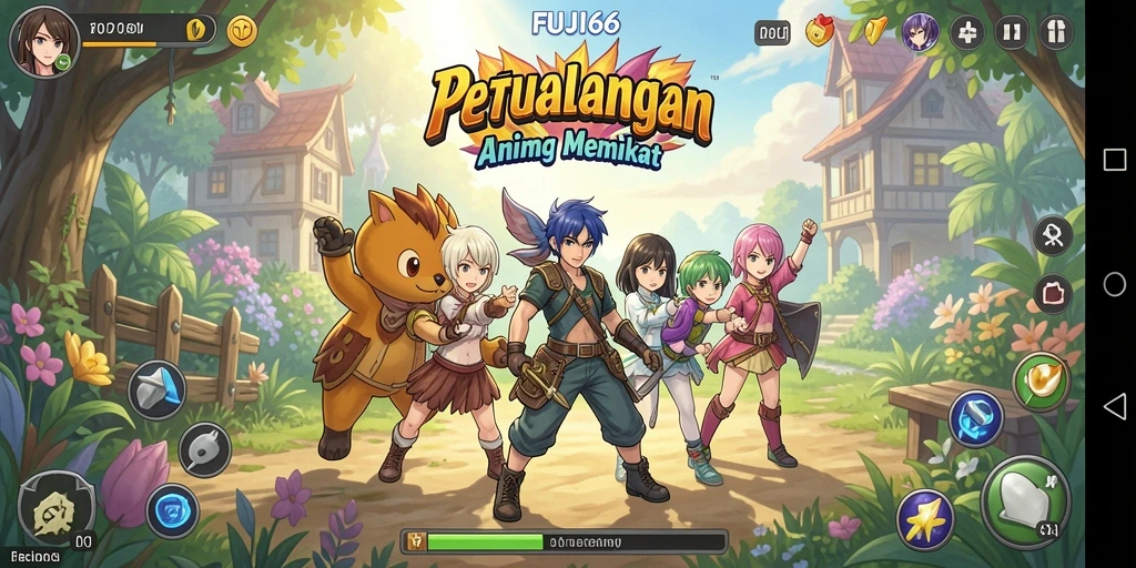 Tampilan gameplay yang menarik dan dinamis dari FUJI66.