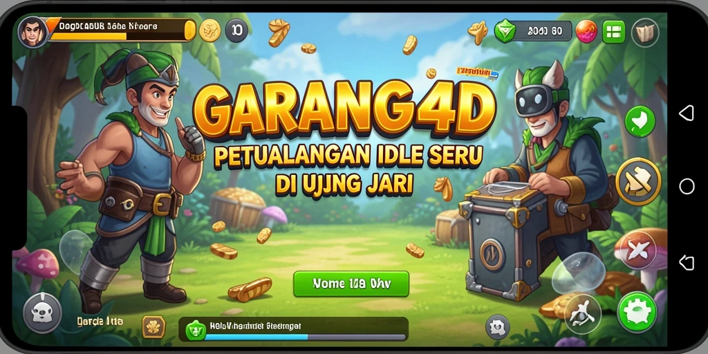 Tampilan seru gameplay GARANG4D dengan elemen Idle menarik.
