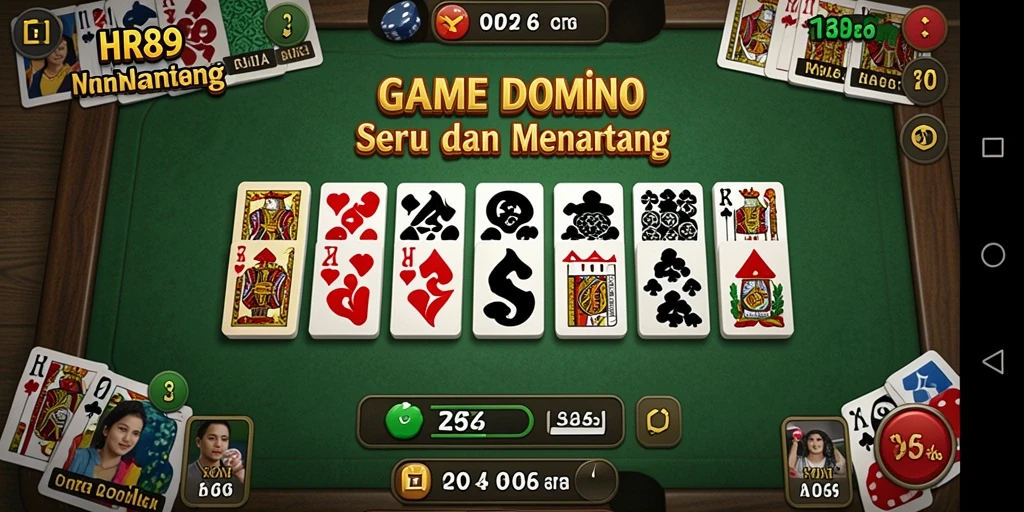 Tampilan gameplay Domino yang menarik di HR89.