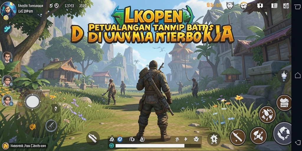 Tampilan menakjubkan dari gameplay LKOPEN di dunia terbuka.