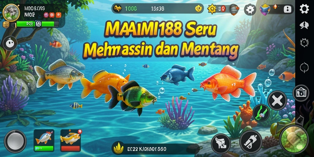 Tampilan gameplay MAMI188 yang menampilkan aksi memancing seru.