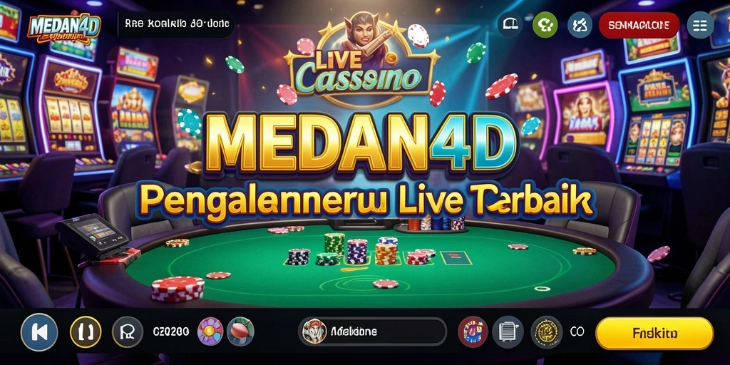 Tampilan gameplay menarik dari MEDAN4D dengan dealer langsung.