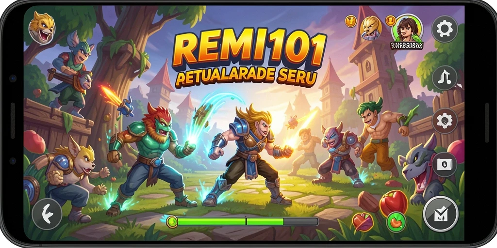 Screenshot REMI101 menunjukkan aksi seru dalam permainan Arcade yang mendebarkan.