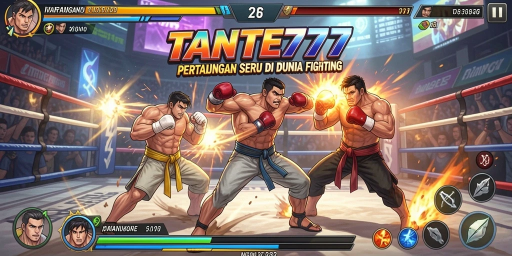 Tampilan gameplay seru dan penuh aksi di TANTE777.
