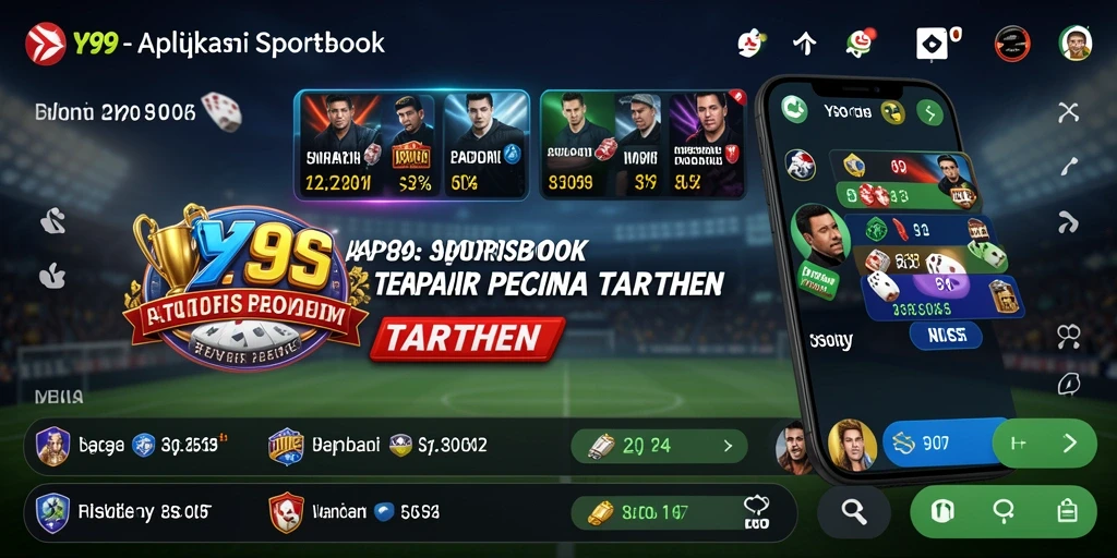 Screenshot utama Y89 menampilkan gameplay taruhan olahraga yang mendebarkan.