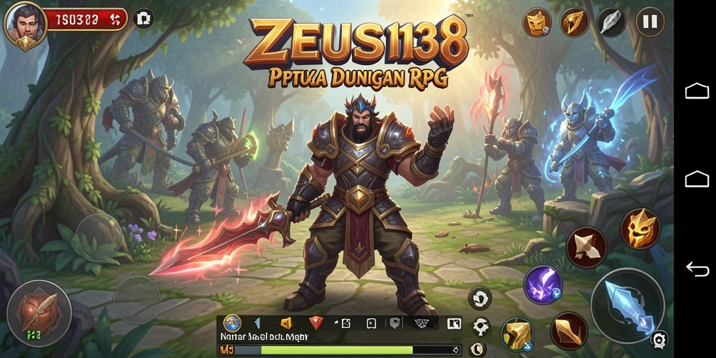 Gameplay ZEUS138 menampilkan pertempuran epik dan eksplorasi dunia yang luas.